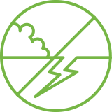 Earthquake damage icon